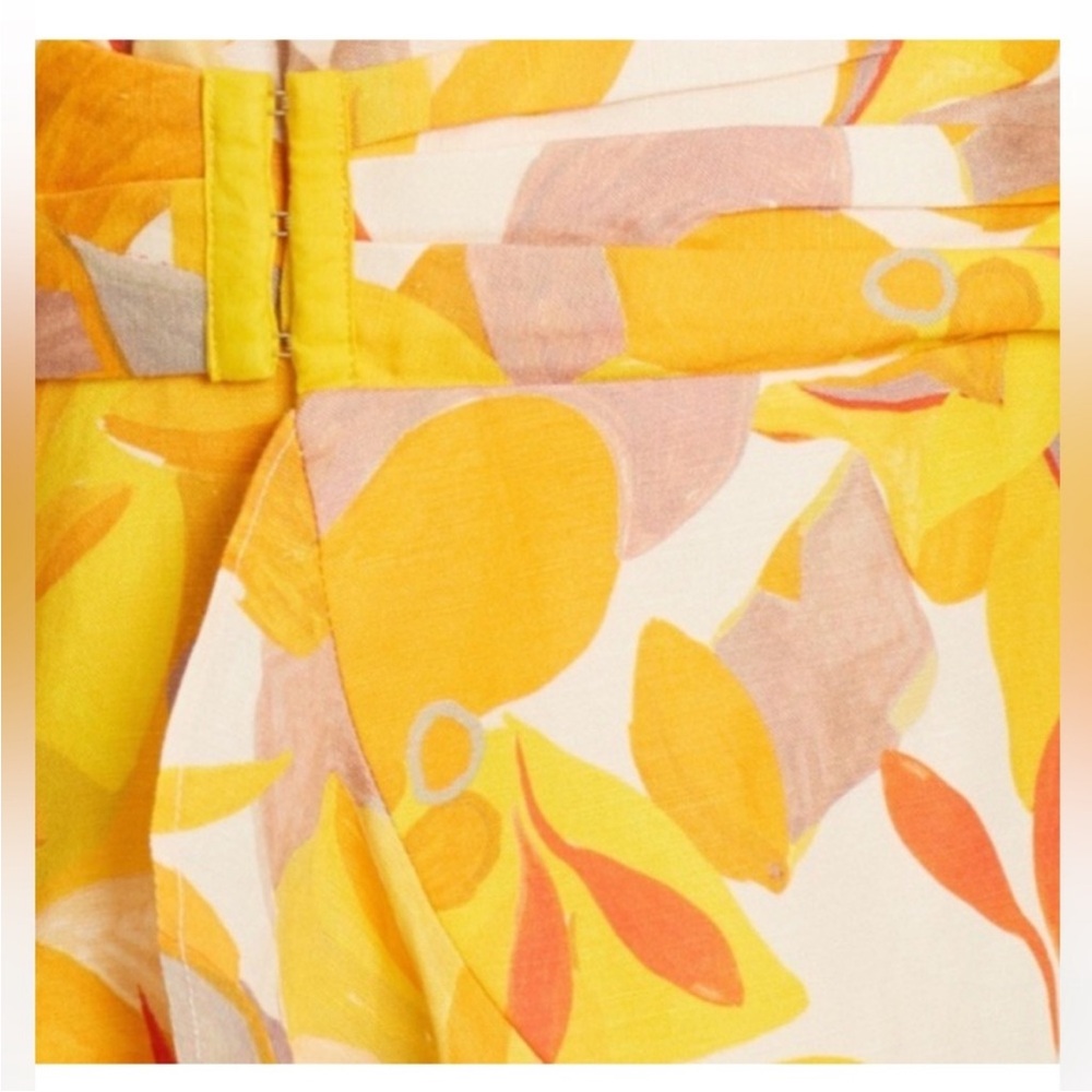 Acler Corcica Linen  Yellow Size 8 Wrap Dress - Picture 9 of 16